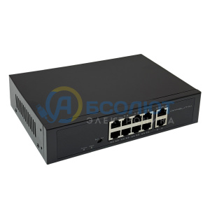 Коммутатор (свитч) на 8 POE ( 802.3af/at ) портов +2 Ethernet порта 1000Mbs Орбита OT-VNP41